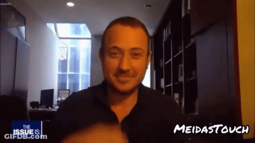 Man In Black Shirt Smiling GIF