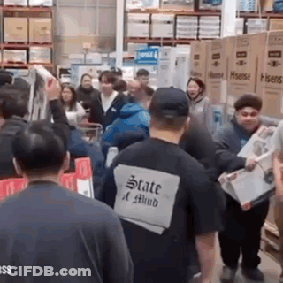 Man In Black Shirt State Of Mind Crowd GIF