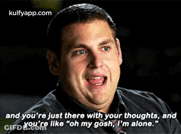 Man In Black Shirt Talking About Being Alone GIF