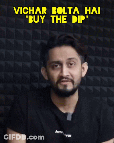 Man In Black Shirt Vichar Bolta Hai Buy The Dip GIF