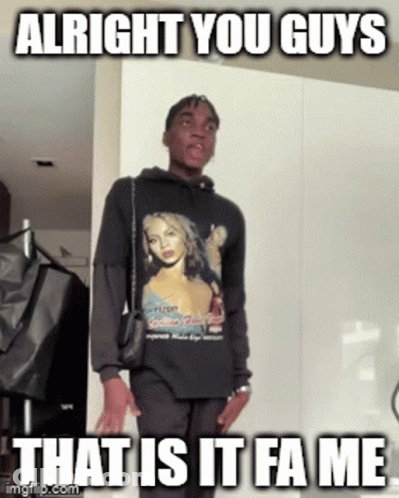 Man In Black Shirt With Beyonce Picture GIF