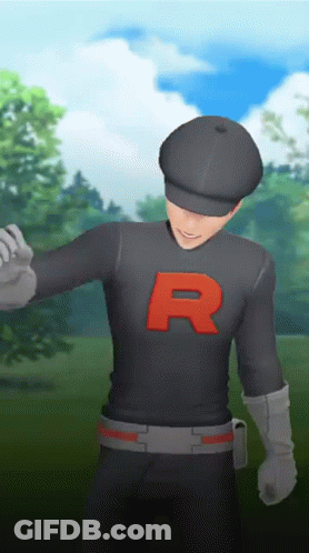 Man In Black Shirt With Letter R GIF