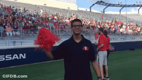 Man In Black Shirt With Letter S GIF