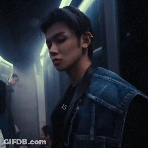 Man In Black Shirt With LS GIF