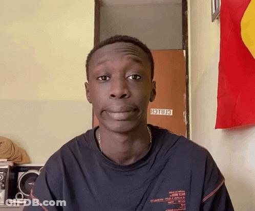 Man In Black Shirt With North GIF