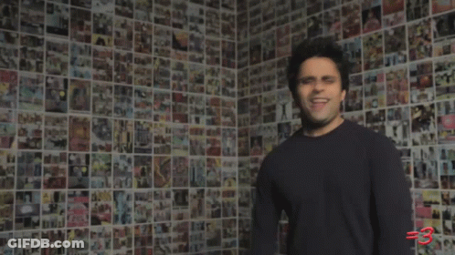 Man In Black Shirt With Number 3 GIF