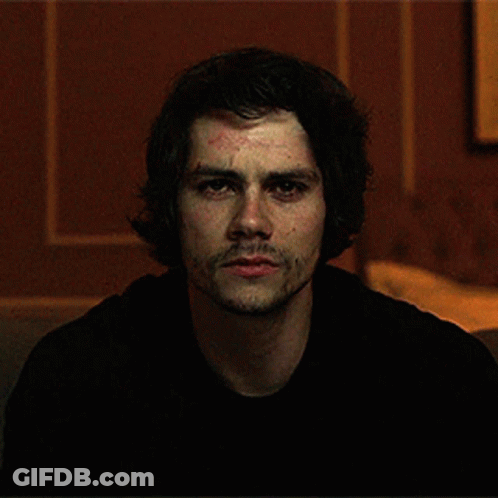 Man In Black Shirt With Police Patch GIF