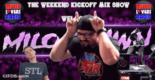 Man In Black Shirt With STL GIF