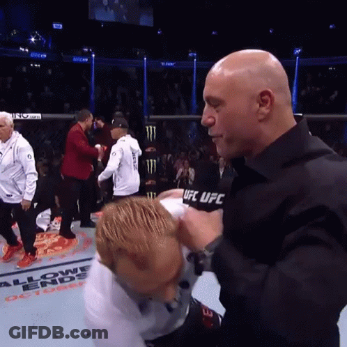 Man In Black Shirt With UFC GIF