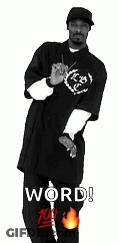 Man In Black Shirt With Word GIF