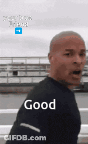 Man In Black Shirt With Your True Friend GIF