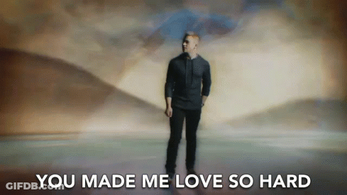 Man In Black Shirt You Made Me Love So Hard GIF