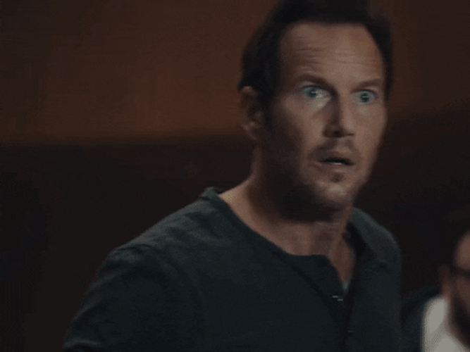 Man In Black Shocked Reaction GIF