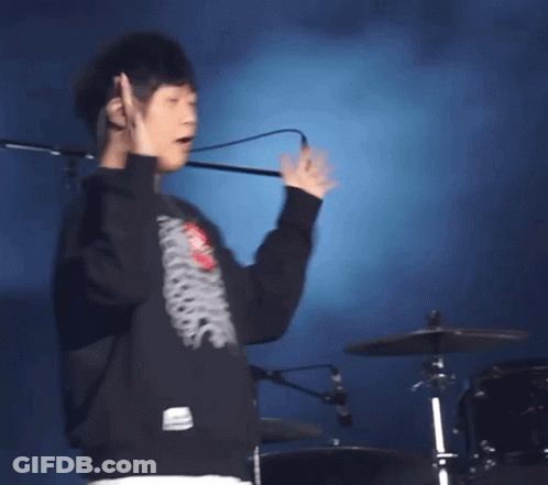 Man In Black Skeleton Sweatshirt GIF