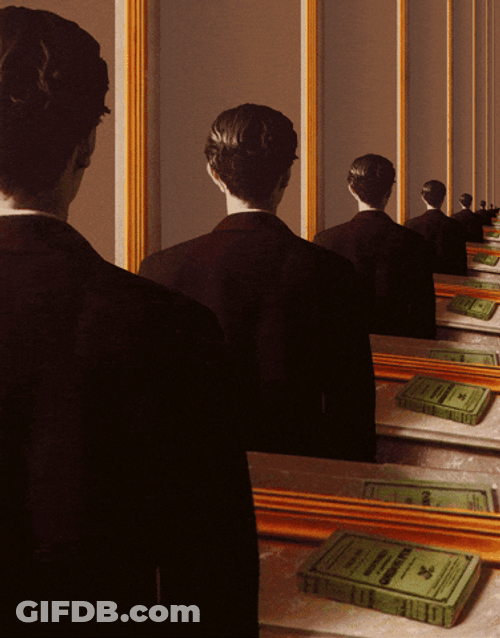 Man In Black Suit Copy Loop GIF