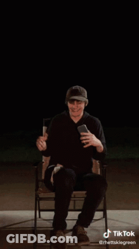 Man In Black Suit In Front Of Crowd Pranay_varma GIF