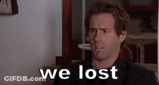 Man In Black Suit Saying We Lost GIF