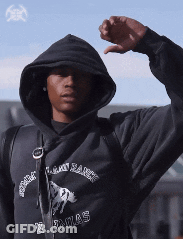 Man In Black Summit Land Ranch Hoodie GIF