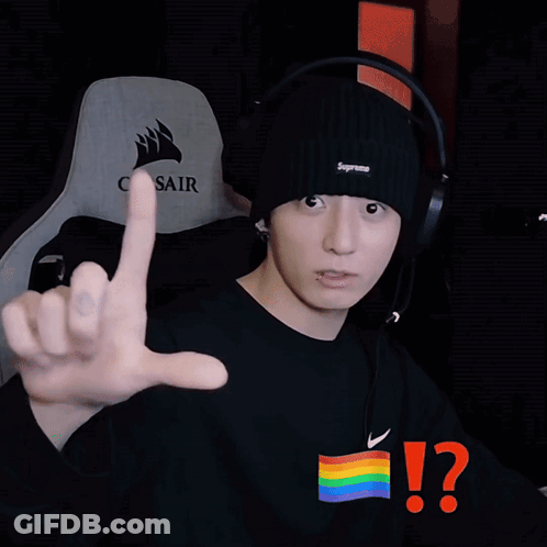 Man In Black Supreme Beanie And Black T-Shirt GIF