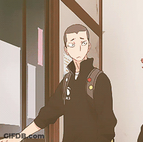 Man In Black Sweater With Letter K3 GIF