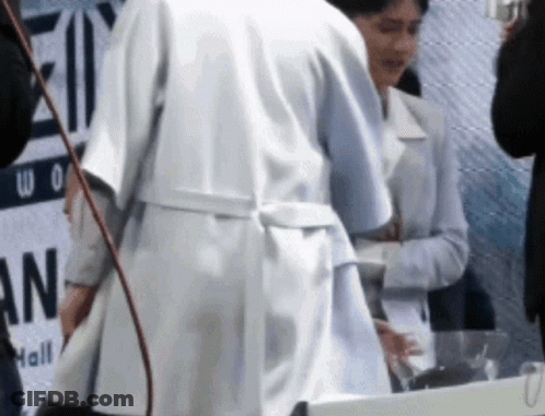 Man In Black T-Shirt Before Y3aqua Poster GIF