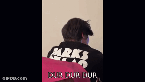 Man In Black T-Shirt Saying Arks GIF