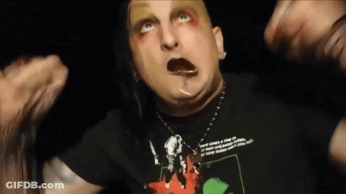 Man In Black T-Shirt Saying I'm A Freak GIF