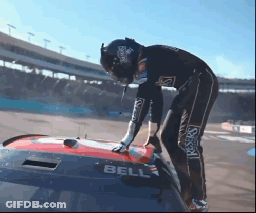 Man In Black T-Shirt Saying Interstate Batteries GIF