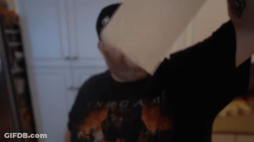 Man In Black T-Shirt Saying Nirvana GIF