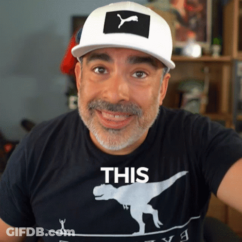 Man In Black T-Shirt Saying This GIF