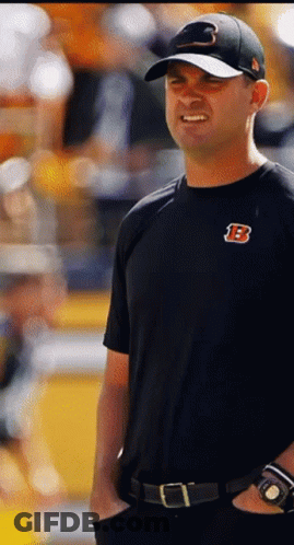 Man In Black T-Shirt With B GIF