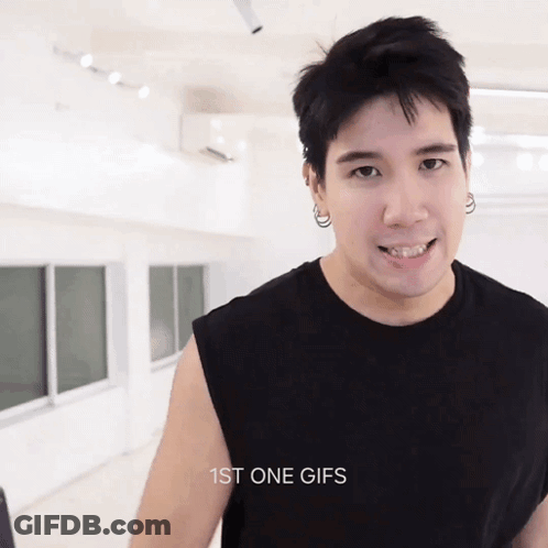Man In Black Tank Top 1St One Gifs GIF