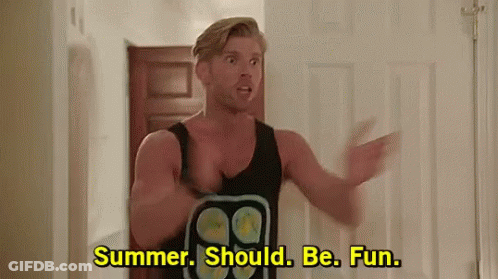 Man In Black Tank Top At Door GIF
