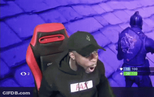 Man In Black Tank Top Making Funny Face GIF