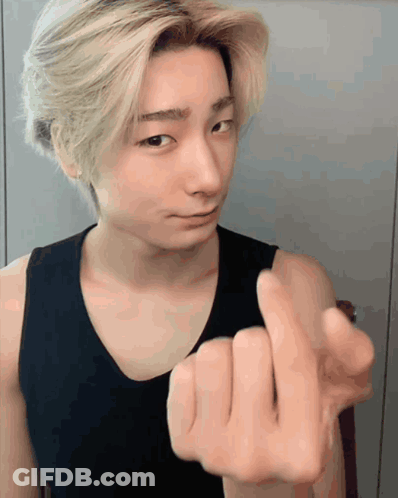 Man In Black Tank Top Making Heart GIF