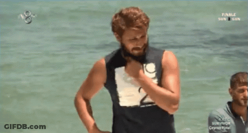 Man In Black Tank Top Number 19 GIF