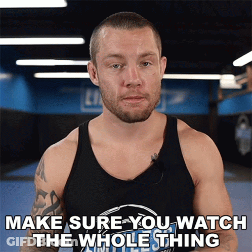 Man In Black Tank Top Watch Whole Thing GIF