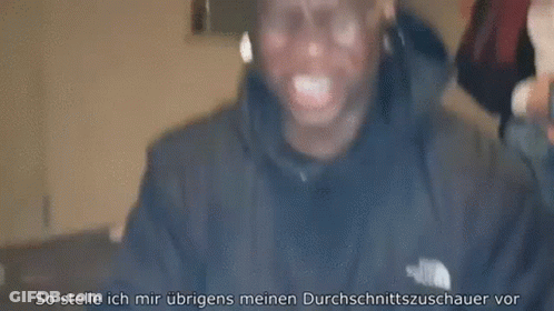 Man In Black The North Face Jacket GIF
