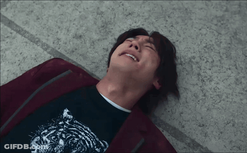 Man In Black Tiger Shirt Laying Eyes Closed GIF