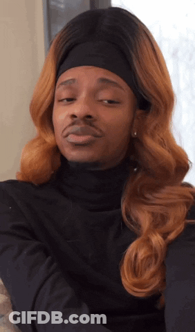 Man In Black Turtleneck And Headband Eyes Closed GIF