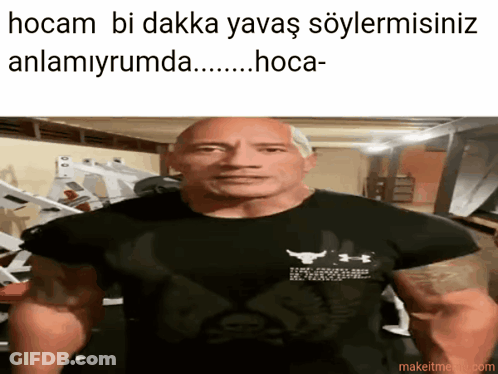 Man In Black Under Armour Shirt GIF