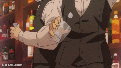 Man In Black Vest Holding Jack Daniel's GIF