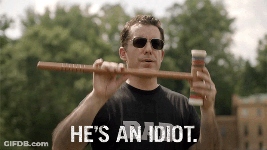 Man In Black What An Idiot GIF