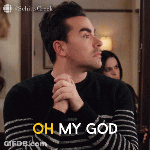 Man In Black White Striped Sweater Oh My God GIF