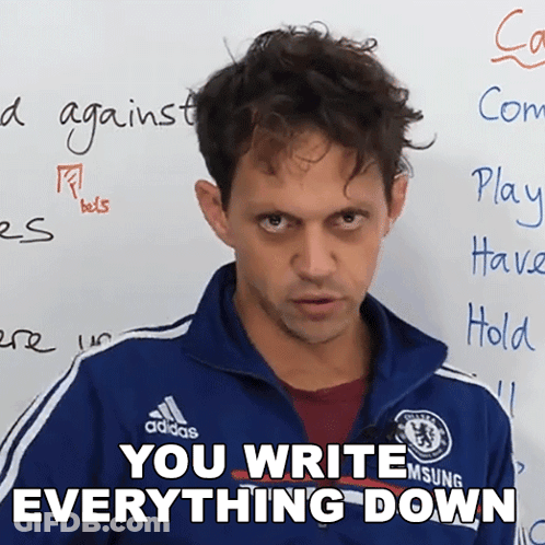 Man In Blue Adidas Jacket Standing In Front Of White Board GIF