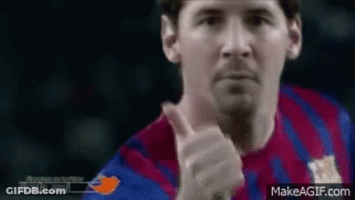 Man In Blue Adidas Jersey Receiving Trophy From Man In Suit GIF