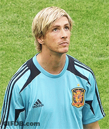 Man In Blue Adidas Shirt On Soccer Field GIF