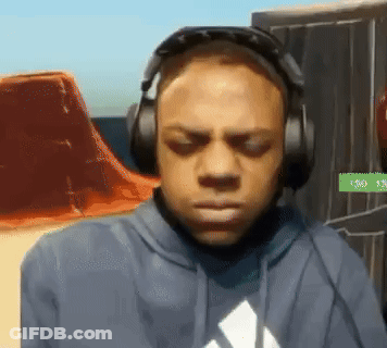Man In Blue Adidas Sweatshirt Wearing Headphones GIF