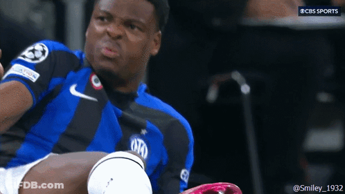 Man In Blue And Black Jersey With Oto GIF