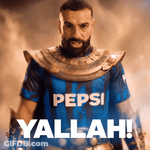 Man In Blue And Black Pepsi Shirt GIF